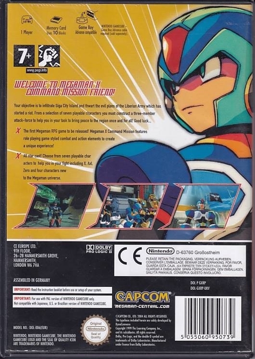 Megaman X Command Mission - GameCube (B Grade) (Genbrug)